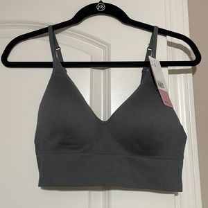 H&M seamless gray push up bra